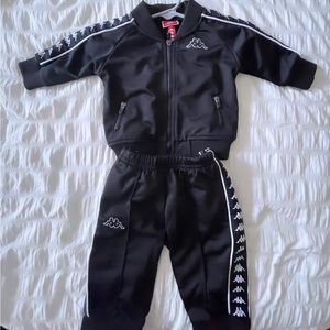 Black infant 6M kappa track suit